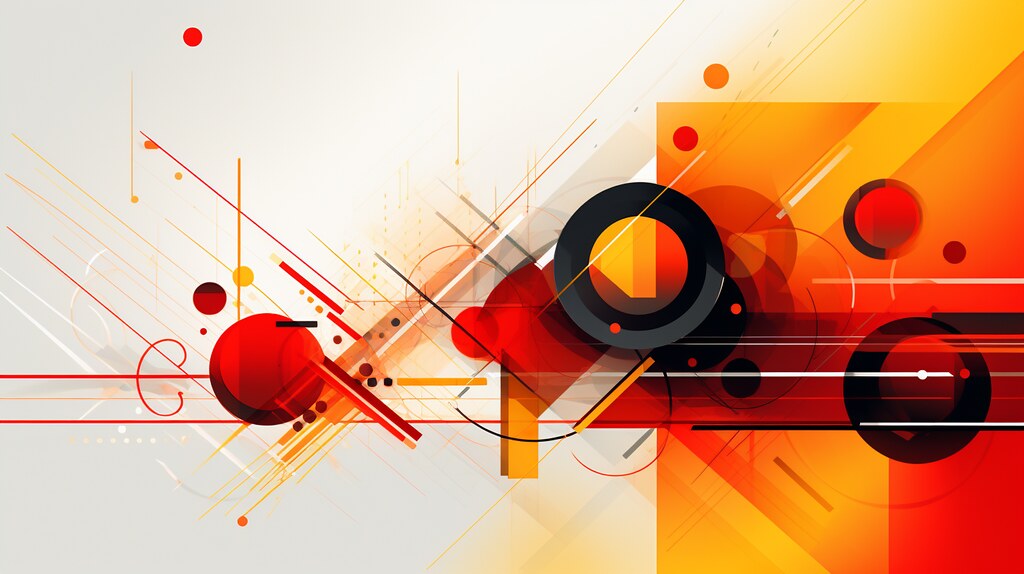 recognition in tech. red, orange, and yellow colors