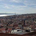 Views from Saint-George castle in Lisbon, Portugal 