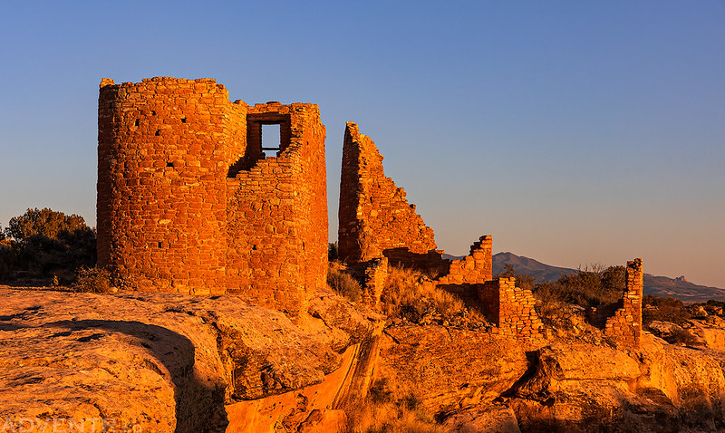 Hovenweep Castle at Sunset