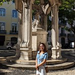 Outside of Carmo Church in Lisbon, Portugal 