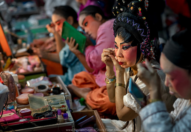 Chinese opera backstage, Bangkok
