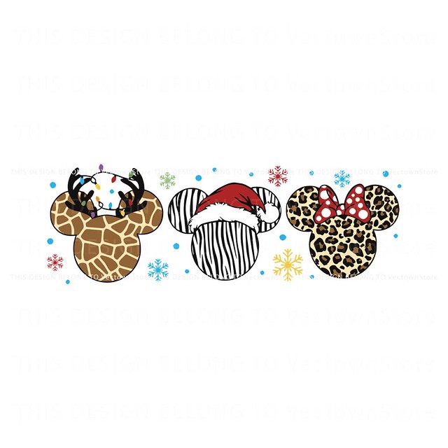 Animal Kingdom Christmas Mickey Head SVG Download