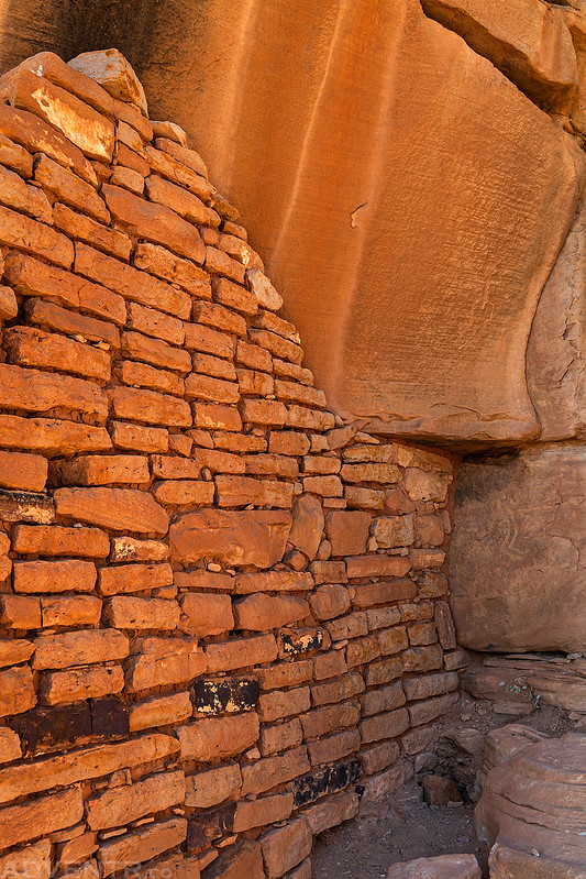 Painted Hand Pueblo Wall & Petroglyphs