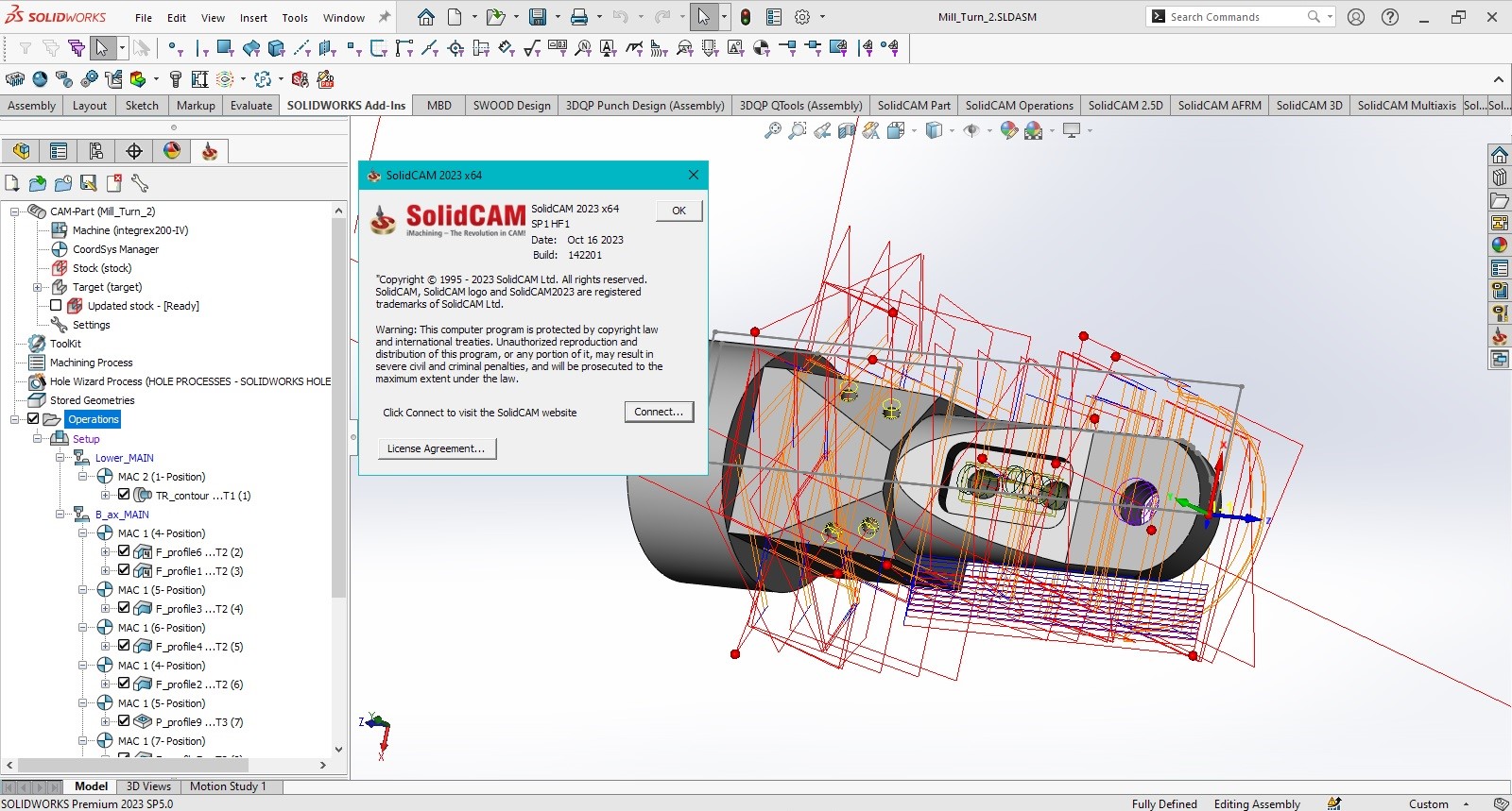 Working with SolidCAM 2023 SP1 HF1 for SolidWorks 2018-2024 full