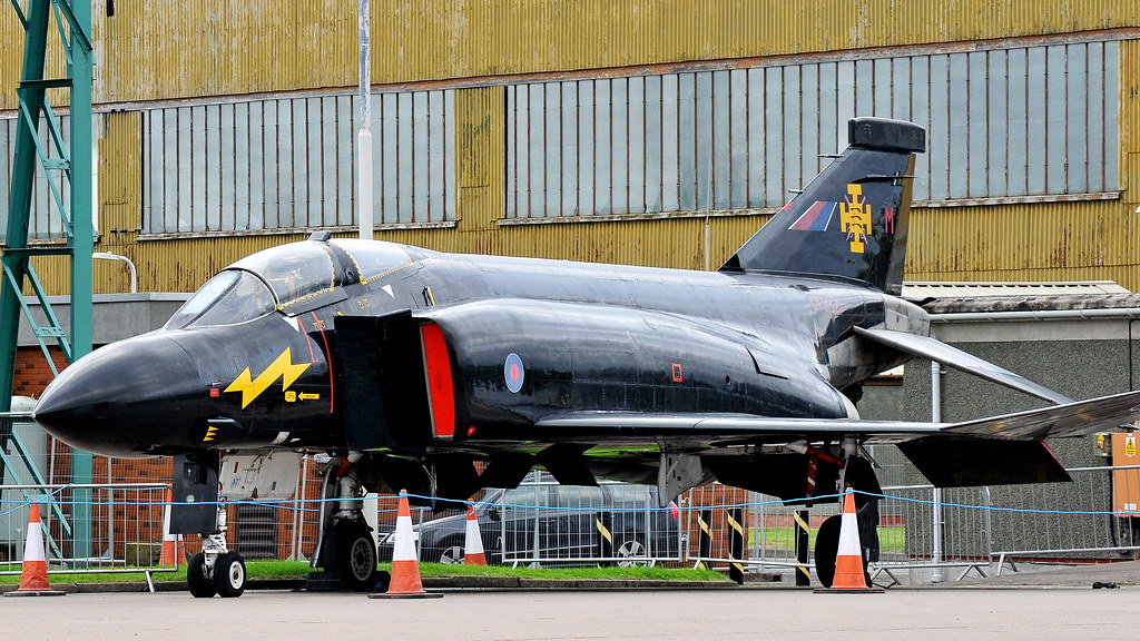 When Leuchars was an active RAF station, they kept some W&R on site. XV582/ M was an ex 111 Sqn Phantom FG.1 that eventually moved to the Air Museum at St.Athan. She was known as 'Black Mike'.