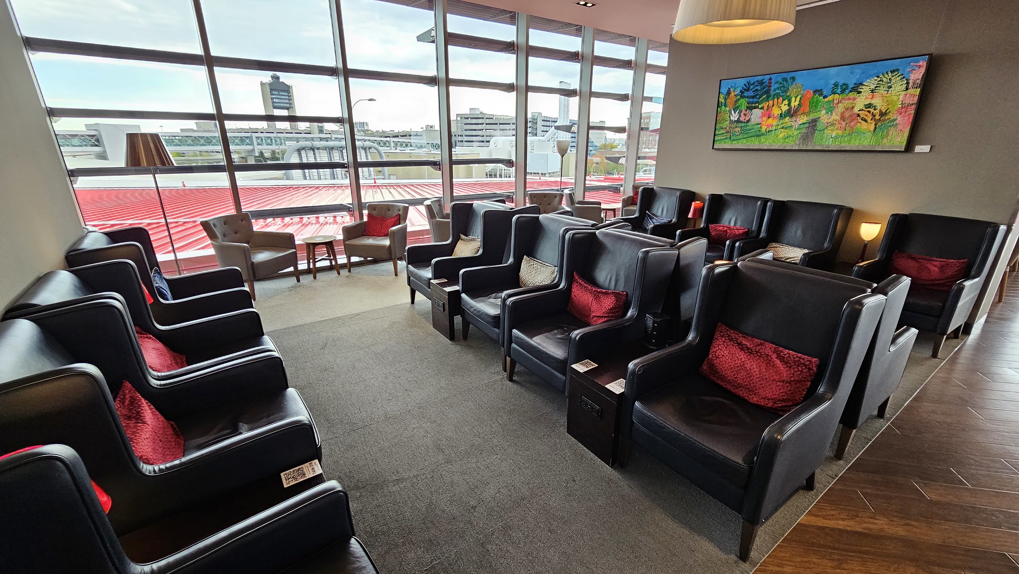 There is a good selection of seating in the lounge