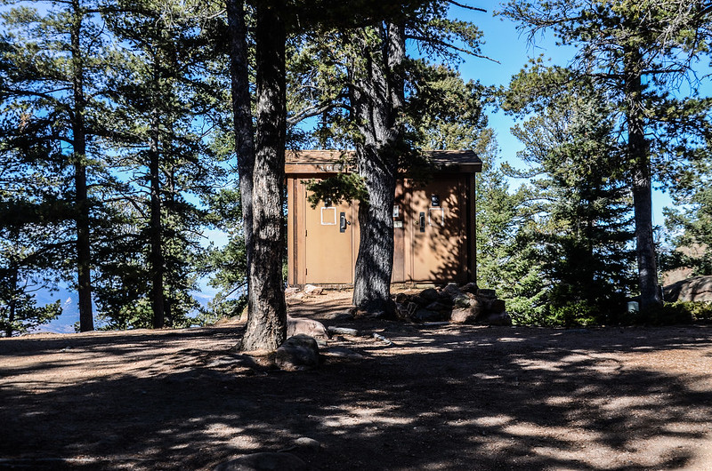 The toilet on the lookout tower below, next the cabin (2)