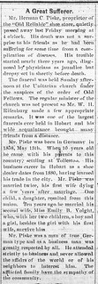2023-10-25. Piske, H.C. obit, Hobart Gazette, 1895-10-18