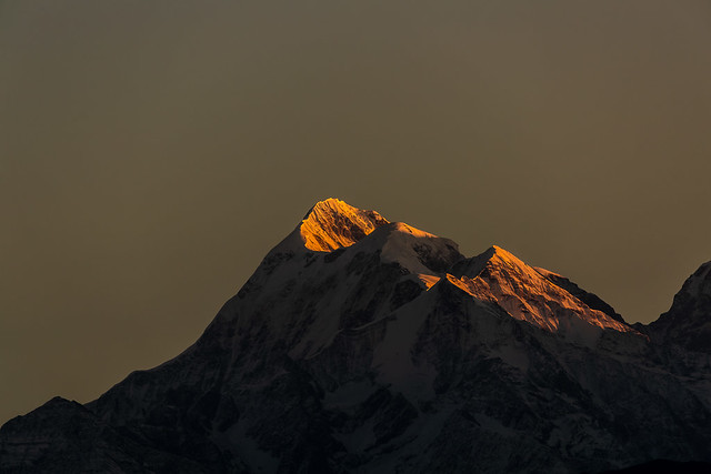 Trishul's Glorious Sunrise: India's Majestic 7100m Peak