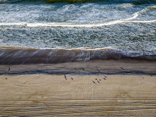 dronephotography drone dronelandscape djimavicminipro3 seasideparknewjersey beachphotography atlanticocean waves
