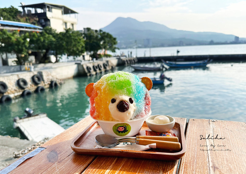 浪花丸淡水景觀冰店超可愛彩色小熊冰淡水美食淡水甜點推薦 (2)
