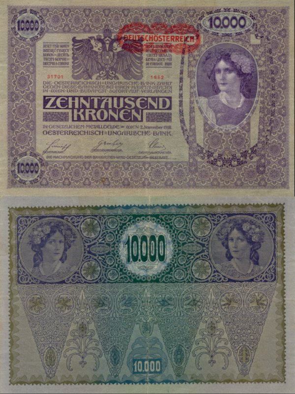 Austria p65-10000 Kroner-1919