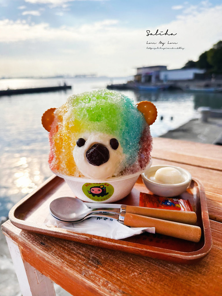 浪花丸淡水景觀冰店超可愛彩色小熊冰淡水美食淡水甜點推薦 (3)