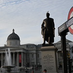 Major General Sir Henry Havelock Statue at Trafalgar Square next to Charing Cross Tube Station