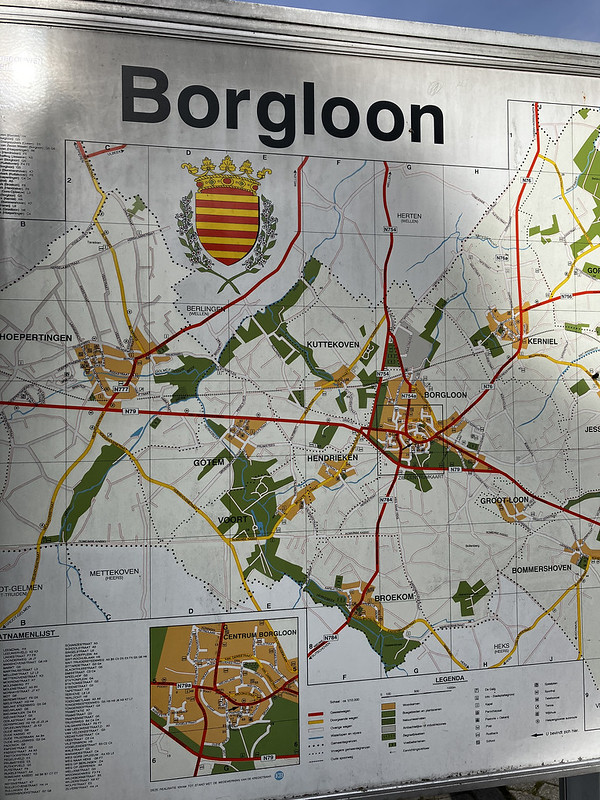 Mapa ciudad de Borgloon