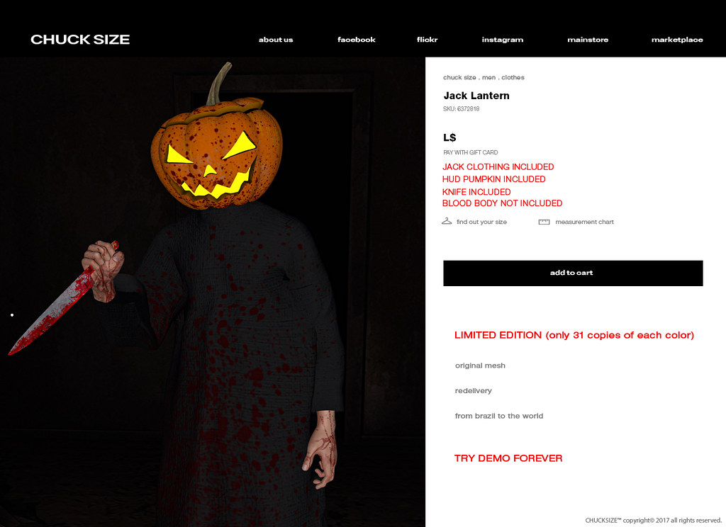 CHUCK SIZE – Jack Lantern @ ｅｑｕａｌ１０