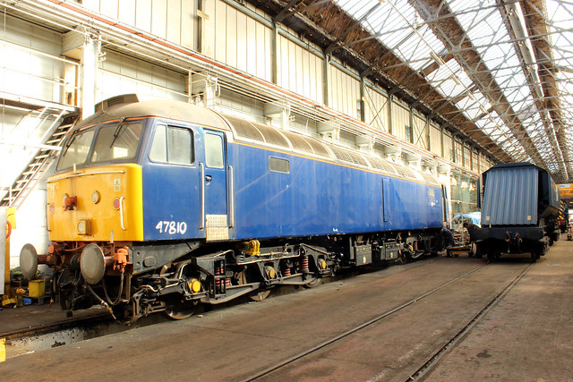 47 810 in Eastleigh Works April 2023