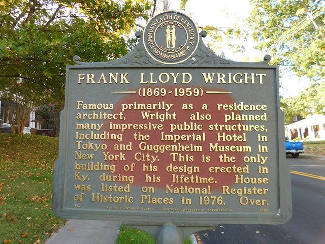 Frank Lloyd Wright Historic Marker