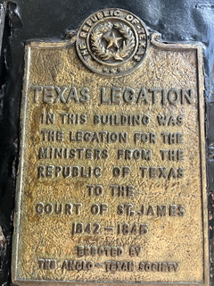 Texas Legation Plaque in London