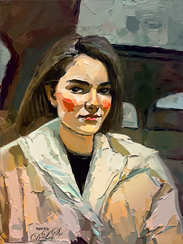 Portrait of an AI generated image from a selfie