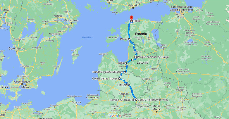 Mini-tour por Lituania, Letonia y Estonia con excursión a Helsinki. - Blogs de Rusia y Ex URSS - Itinerario. (2)