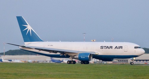 OY-SRH ‘Maersk Air Cargo / Star Air’ (Denmark). Boeing 767-204ERF c/n 24457 on Dennis Basford’s railsroadsrunways.blogspot.co.uk’