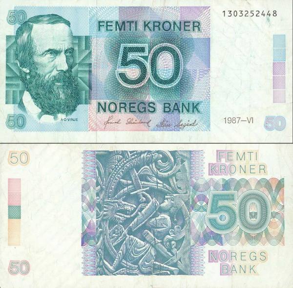 Norway p42d-50 Krone-1987