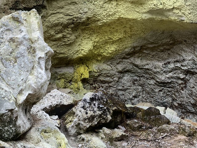 Sulphur in the rock