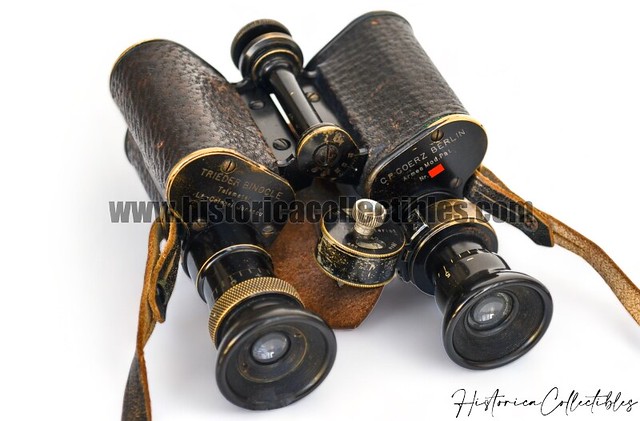 Binoculars Triëder with Telemeter 8x C.P. Goerz Berlin, Armee Mod. Lt. Colonel Jonescu, circa 1908