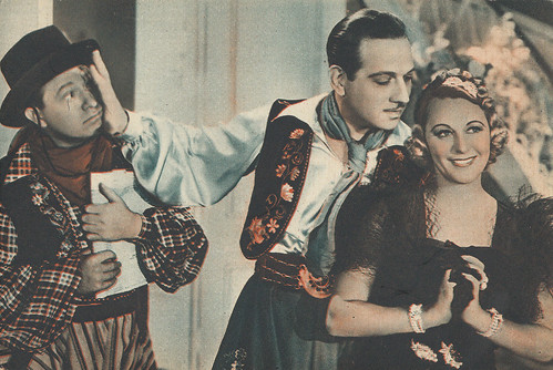 Grace Moore, Melvyn Douglas and Stuart Erwin in I'll Take Romance (1937)
