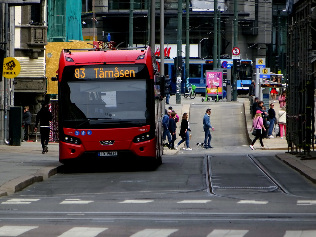Общественный транспорт Осло. Часть 1: метро, трамваи, автобусы. Sentrum