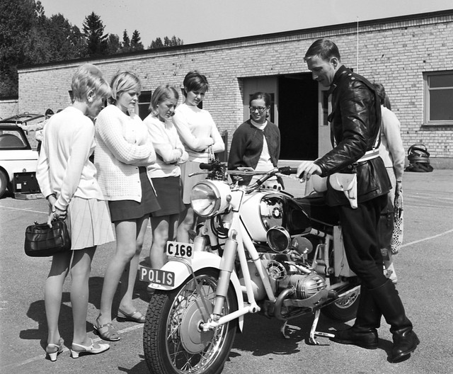 Protection Day at the Vocational School, Tierp, Uppland, Sweden 1969 5a
