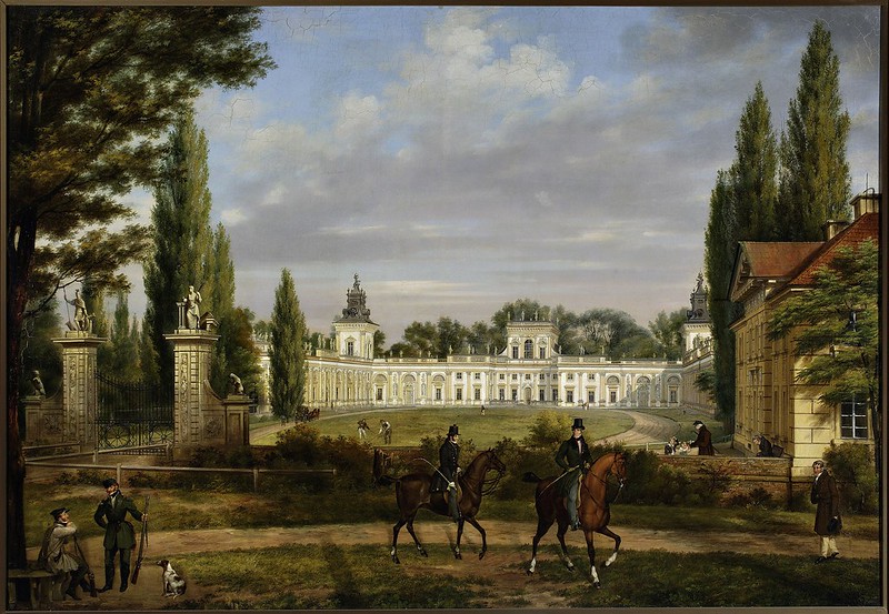 Wincenty Kasprzycki (1802-1849) - View of the Wilanów Palace from the Entrance Passage