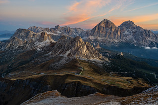 Dolomites before sunrise