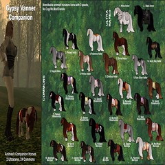 Elite Equestrian - RealHorse Animesh Gypsy Vanner Companions - Gacha