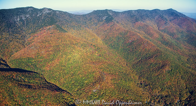 Mount Mitchell State Park Aerial View with Autumn Colors