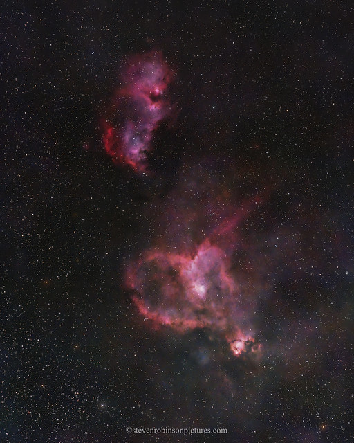Heart and Soul Nebula Closeup