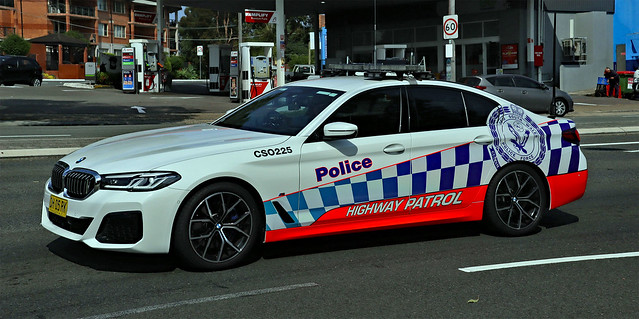 New South Wales Police Force Highway Patrol BMW 530D