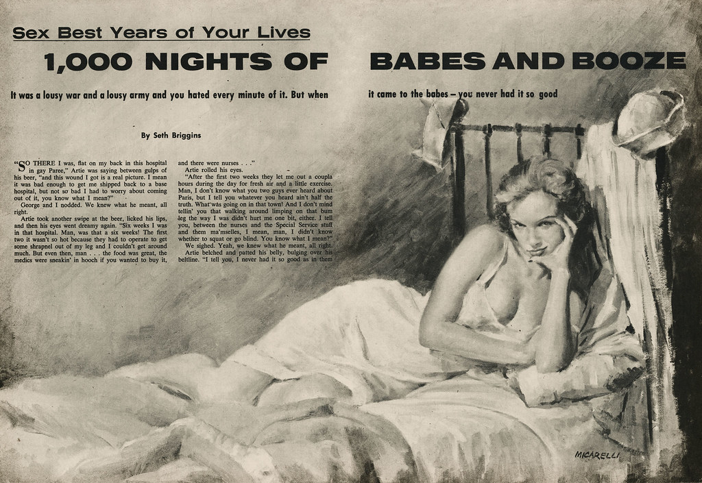 True War 1958-07 splash 1,000 Nights of Babes and Booze Clement Macarelli