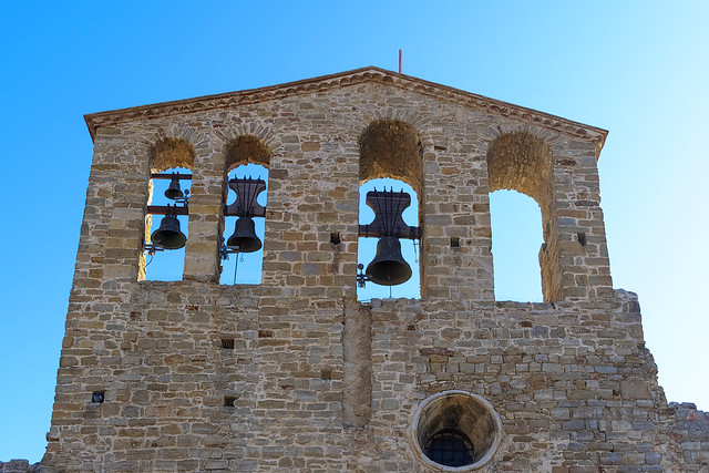 20231011-Iglesia de Sant Pere de Ullastret Espadaña con cuatro campanas