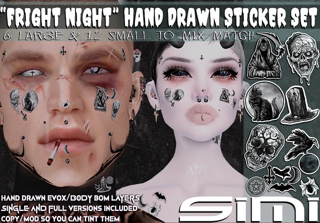 SiMi Fright Night Stickers