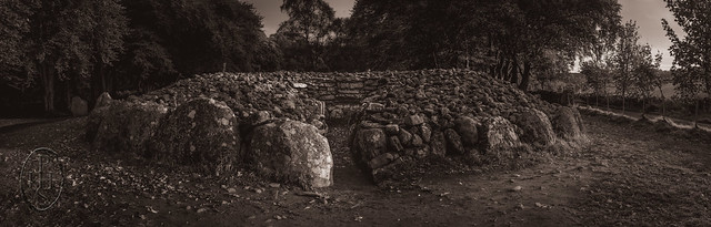 Errors Included Seven Photographs of a Cairn into One panorama to create Six pictures of the South Western Cairn at Balnuaran of Clava 4 of 6
