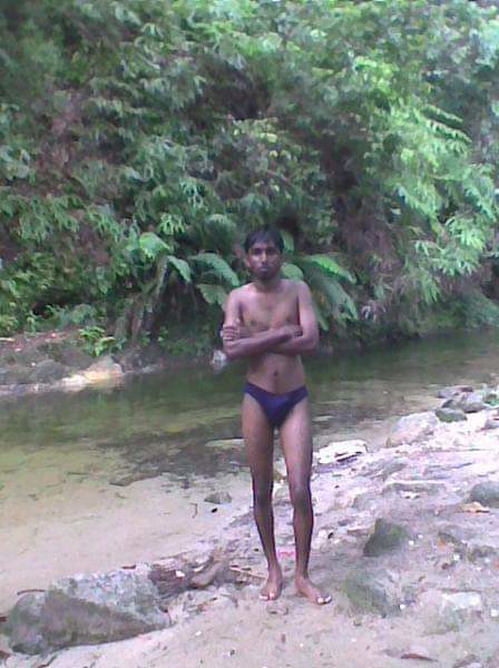 Malaysia Indian Boy bath