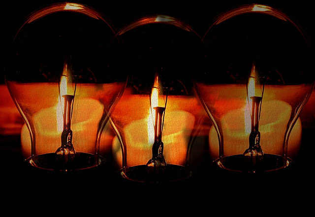 Candlelight abstract