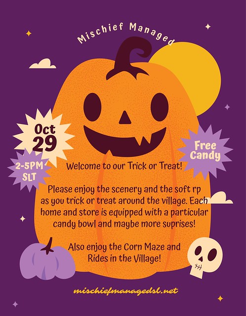 MM's 3rd Annual Trick or Treat Today at 2PM SLT!!!