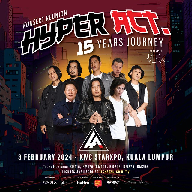 Konsert Reunion Hyper Act. 15 Years Journey Pada 3 Februari 2024
