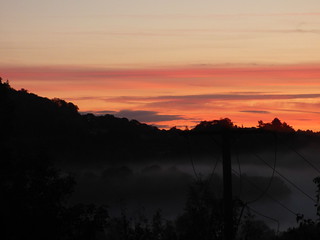 View from Bwthyn Clyd near Llangollen - sunrise
