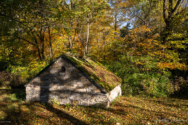 A Springhouse in the Fall