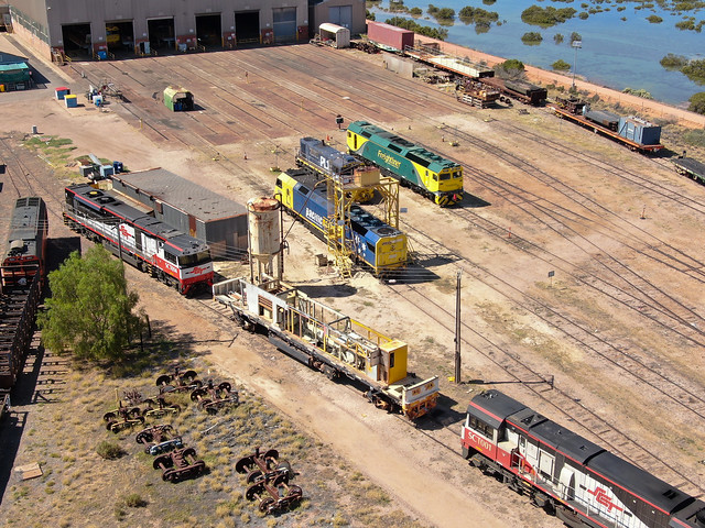 A busy Port Augusta works
