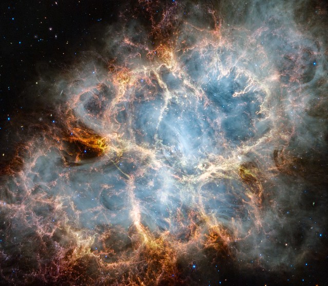 The Crab Nebula Seen in New Light by NASA's Webb (NIRCam and MIRI)